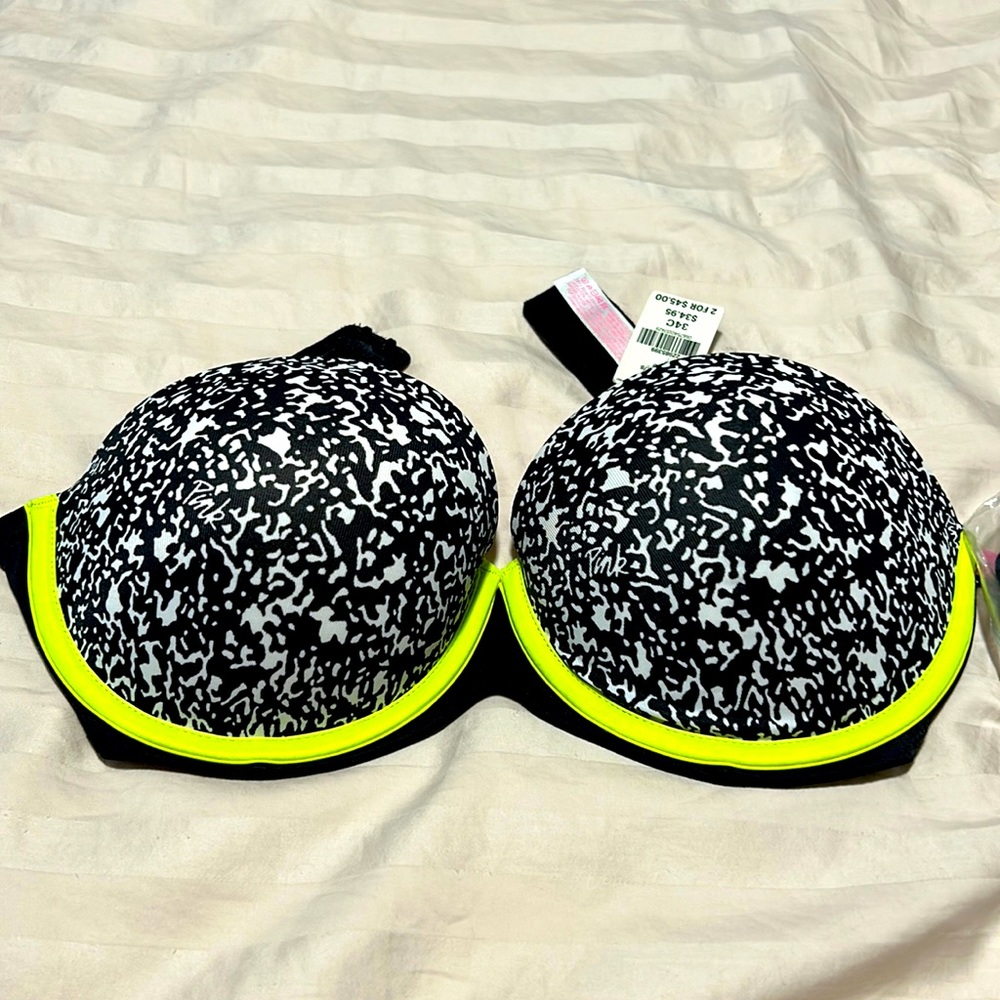 Pink Victoria secret Strapless bra new with tags. Has optional straps available